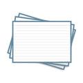 Leitner Flashcards A6 Earth Lined blue