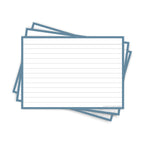 Leitner Flashcards A6 Earth Lined blue