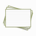 Leitner Flashcards A6 Earth Lined green