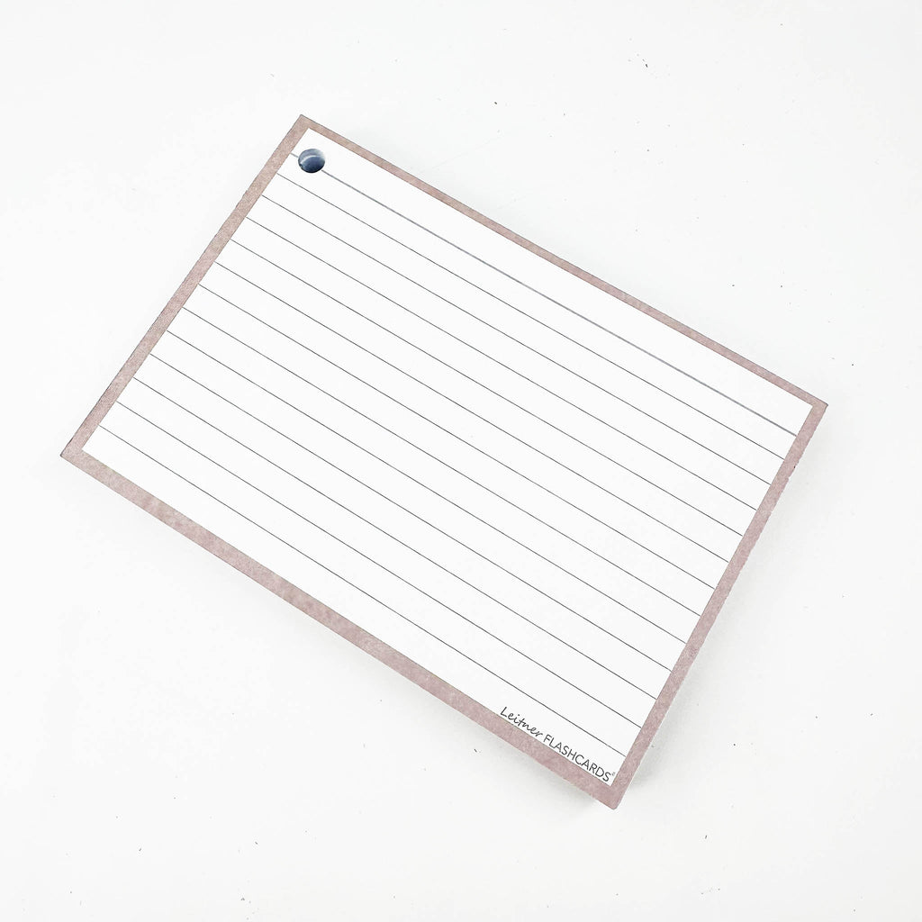 Leitner Flashcards A6 Earth Lined greige 2