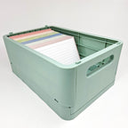 Leitner Flashcards A6 Earth Lined greige in storage box