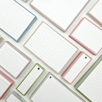 Leitner Flashcards A6 Earth Lined greige lifestyle