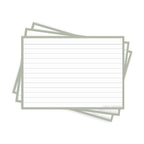 Leitner Flashcards A6 Earth Lined grey