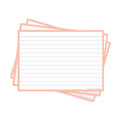 Leitner Flashcards A6 Earth Lined pink