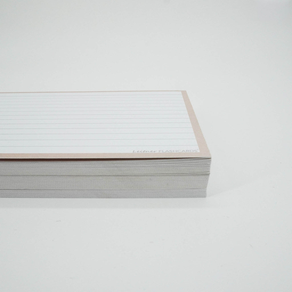 Leitner Flashcards A6 Earth Lined sand 2
