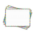 Leitner Flashcards A6 Lined Confetti