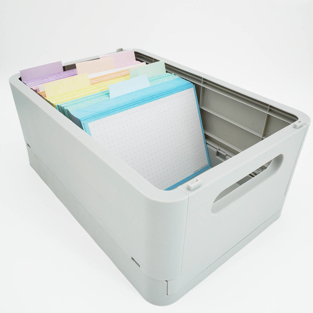 Leitner Flashcards A6 Pastel Dotted blue 2