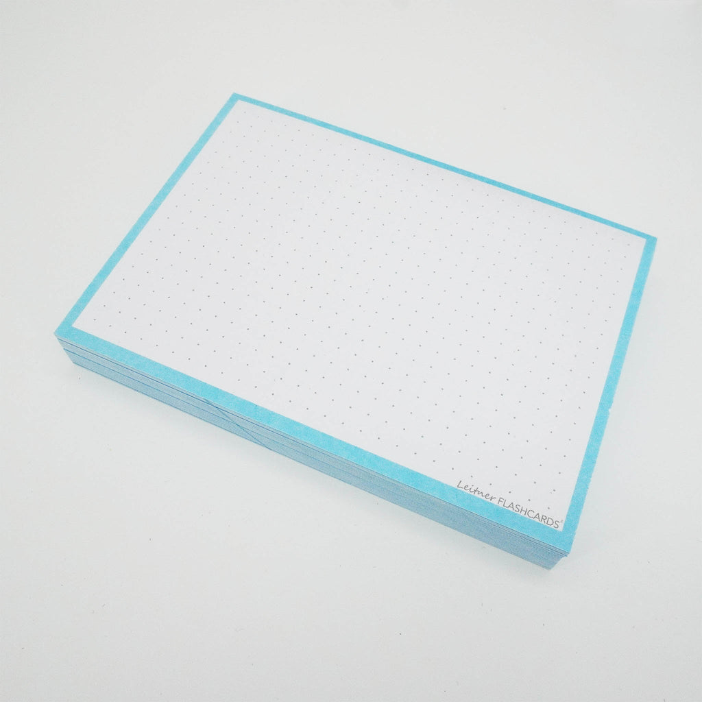 Leitner Flashcards A6 Pastel Dotted blue 3