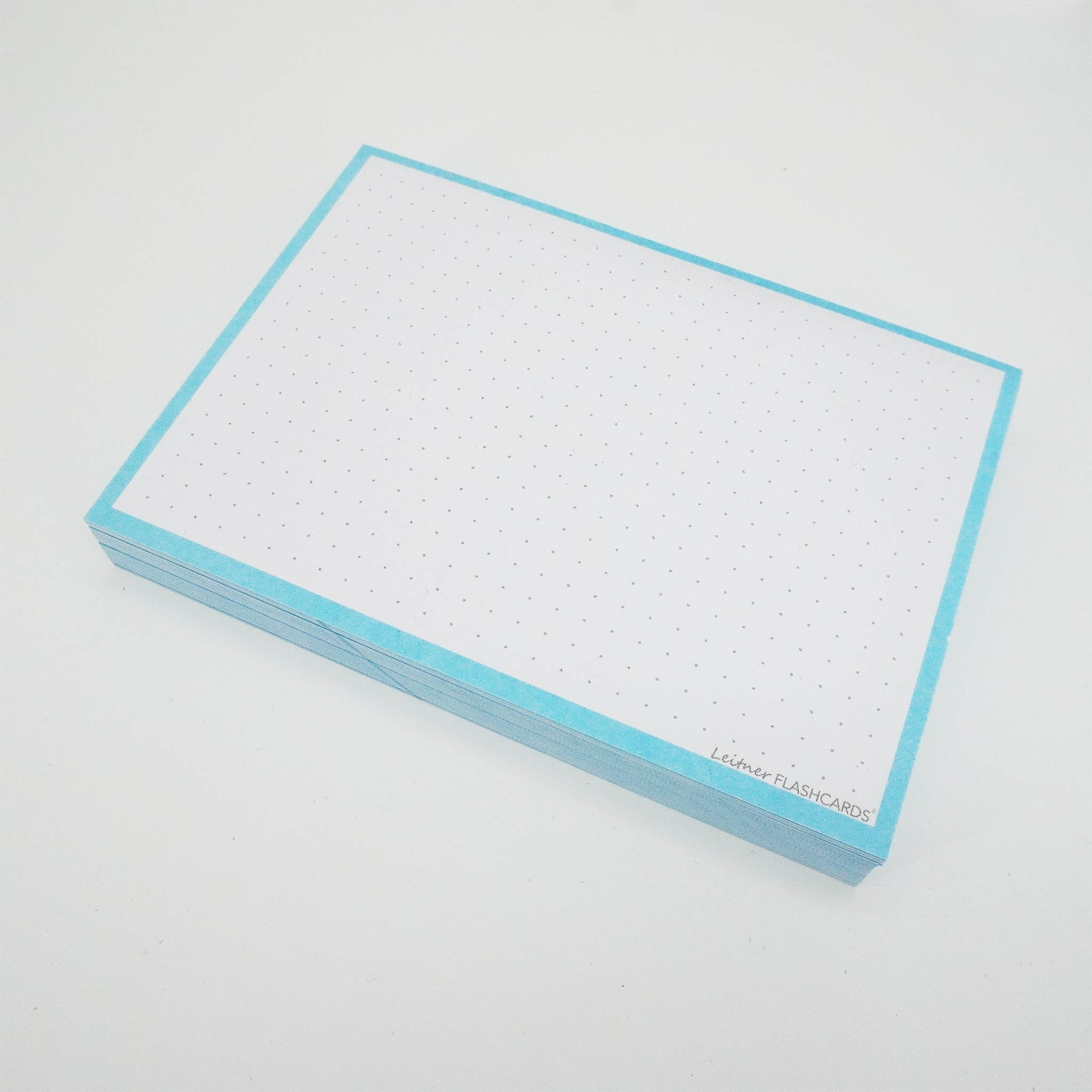 Leitner Flashcards A6 Pastel Dotted blue 3
