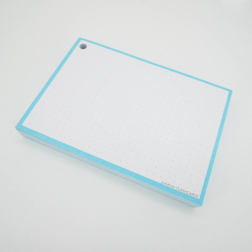Leitner Flashcards A6 Pastel Dotted blue 5