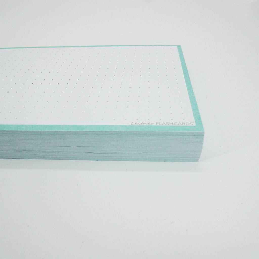 Leitner Flashcards A6 Pastel Dotted green 4