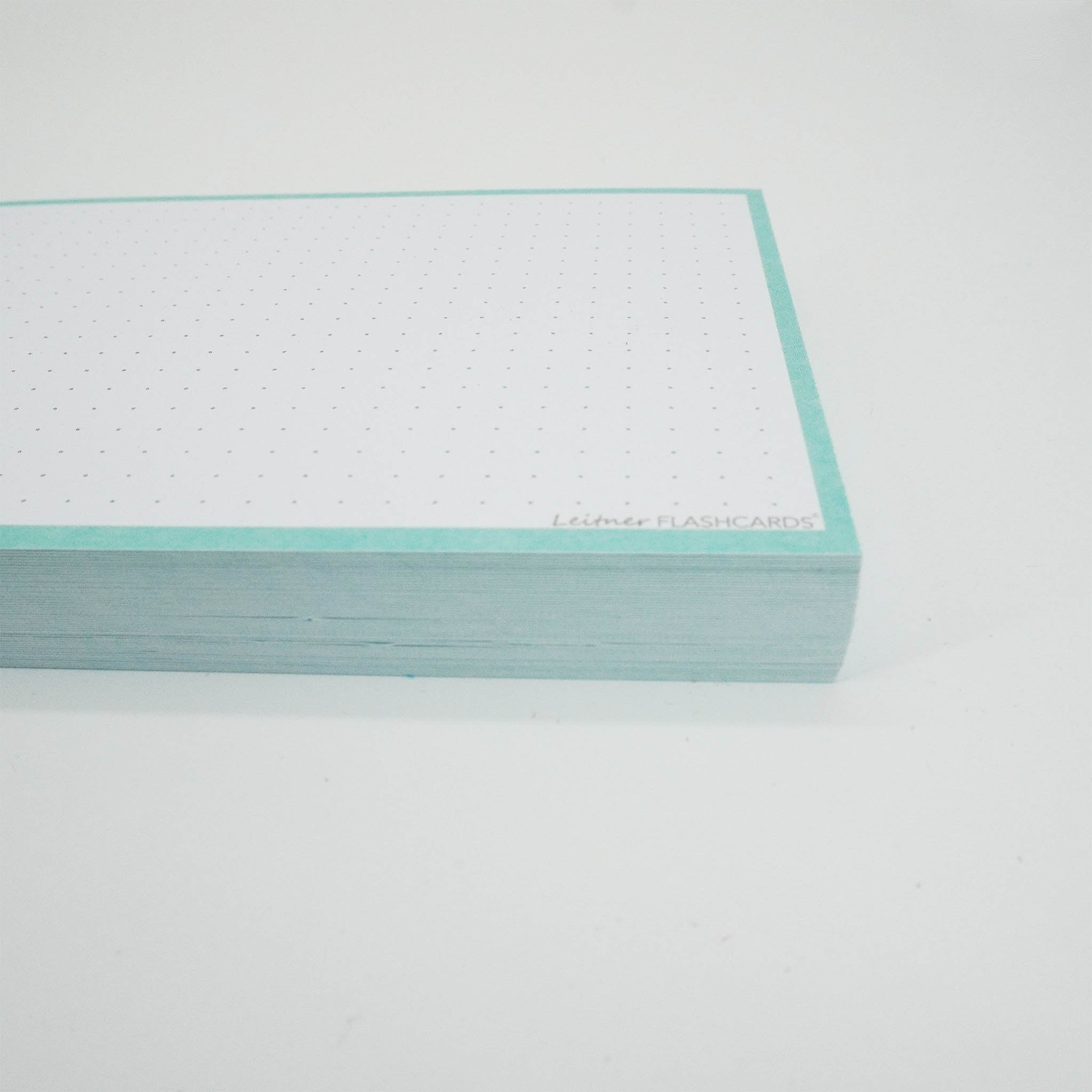 Leitner Flashcards A6 Pastel Dotted green 4