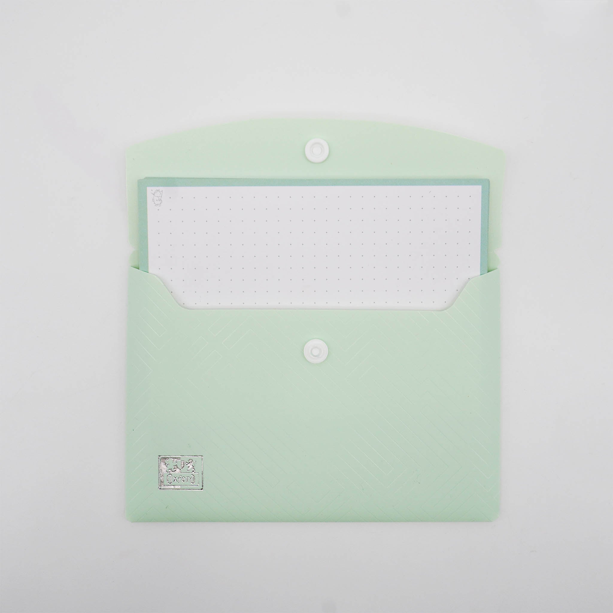 Leitner Flashcards A6 Pastel Dotted green lifestyle