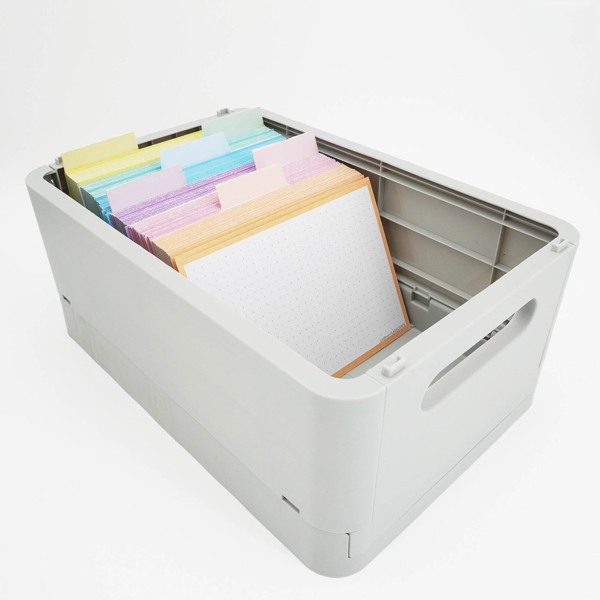 Leitner Flashcards A6 Pastel Dotted orange 2