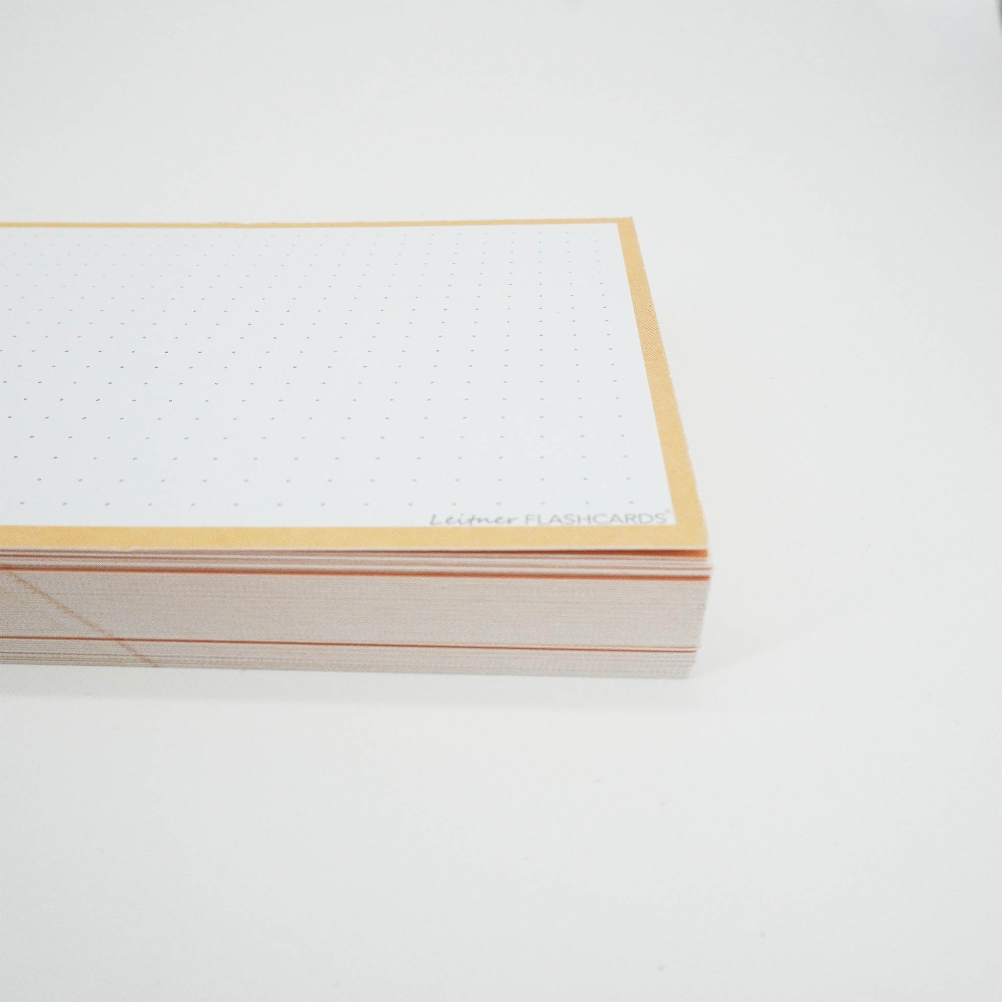 Leitner Flashcards A6 Pastel Dotted orange 4