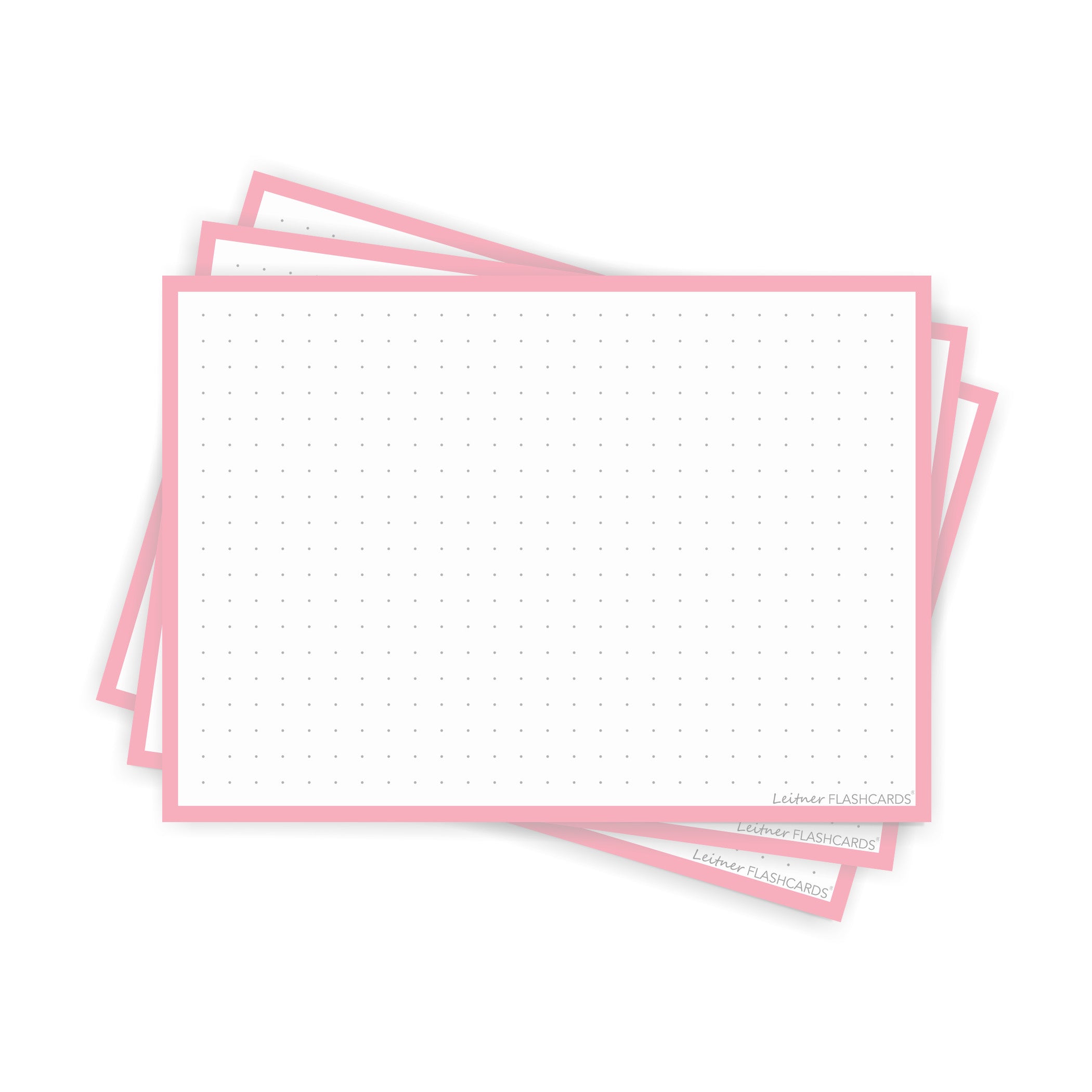Leitner Flashcards A6 Pastel Dotted pink