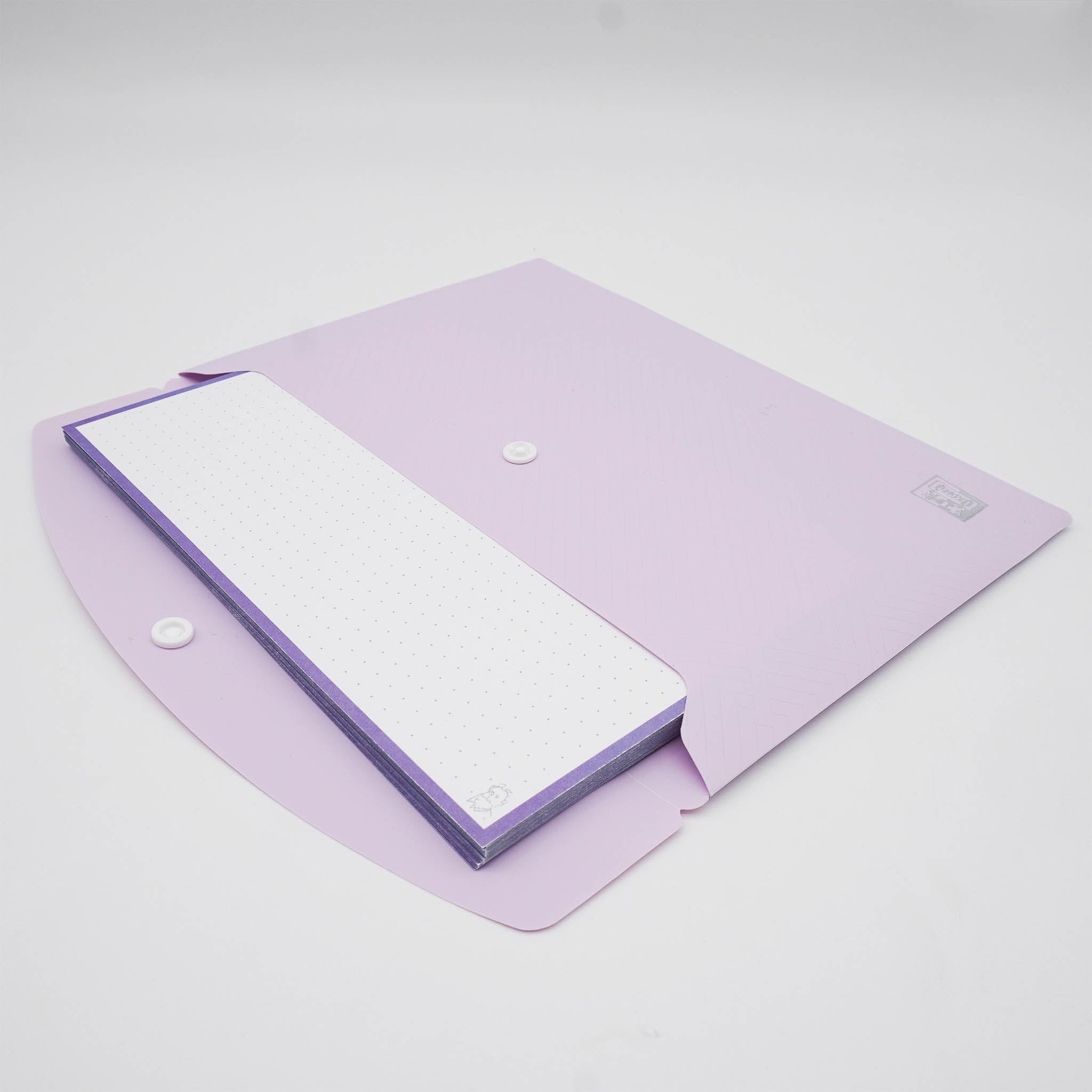 Leitner Flashcards A6 Pastel Dotted purple lifestyle