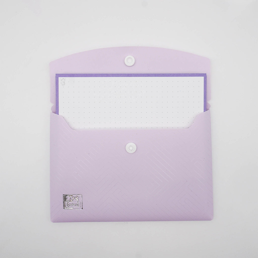 Leitner Flashcards A6 Pastel Dotted purple lifestyle 2