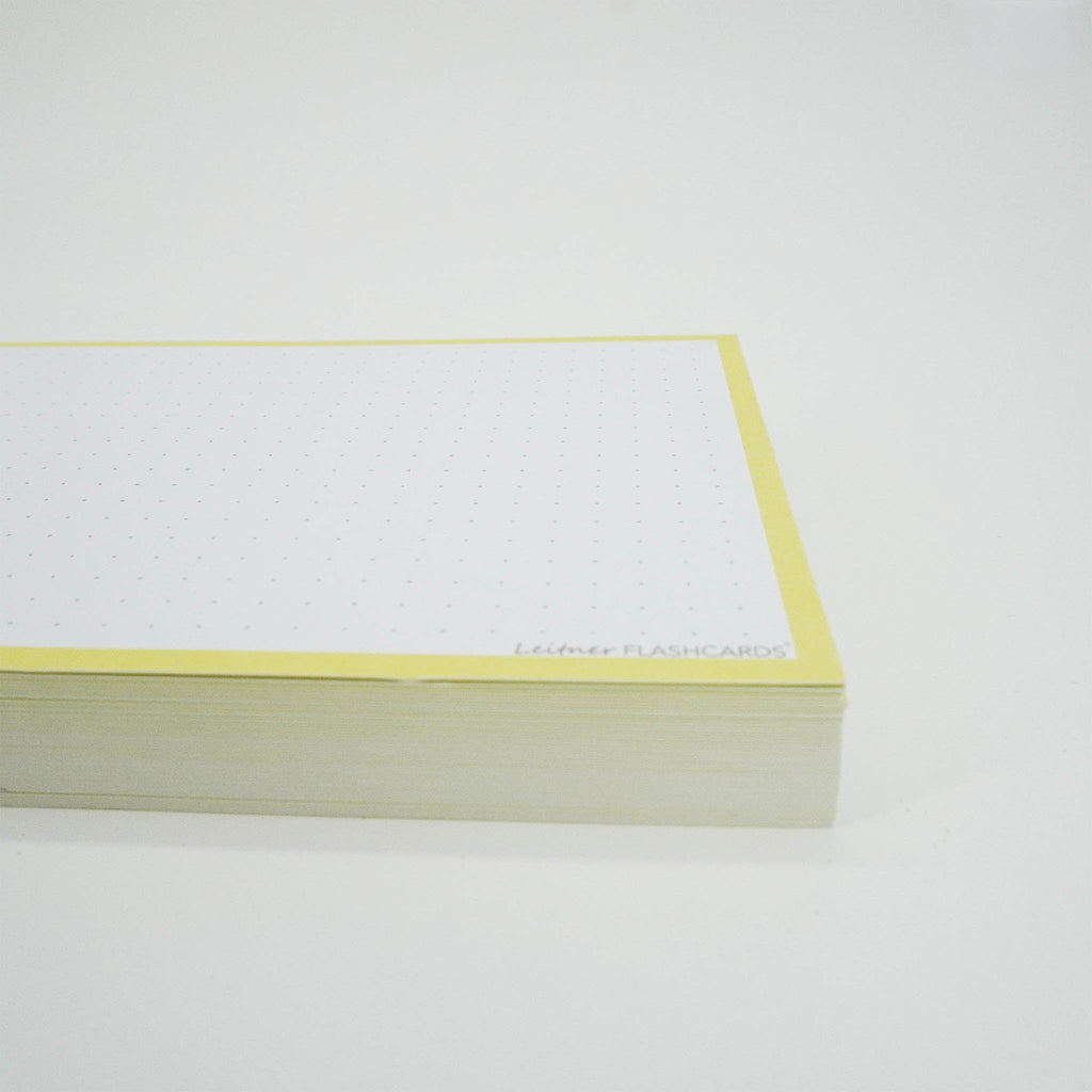 Leitner Flashcards A6 Pastel Dotted yellow 2