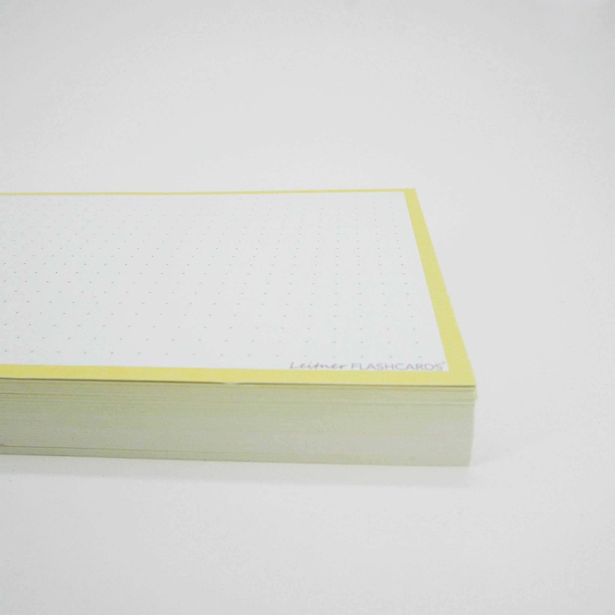 Leitner Flashcards A6 Pastel Dotted yellow 2