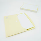 Leitner Flashcards A6 Pastel Dotted yellow in document holder