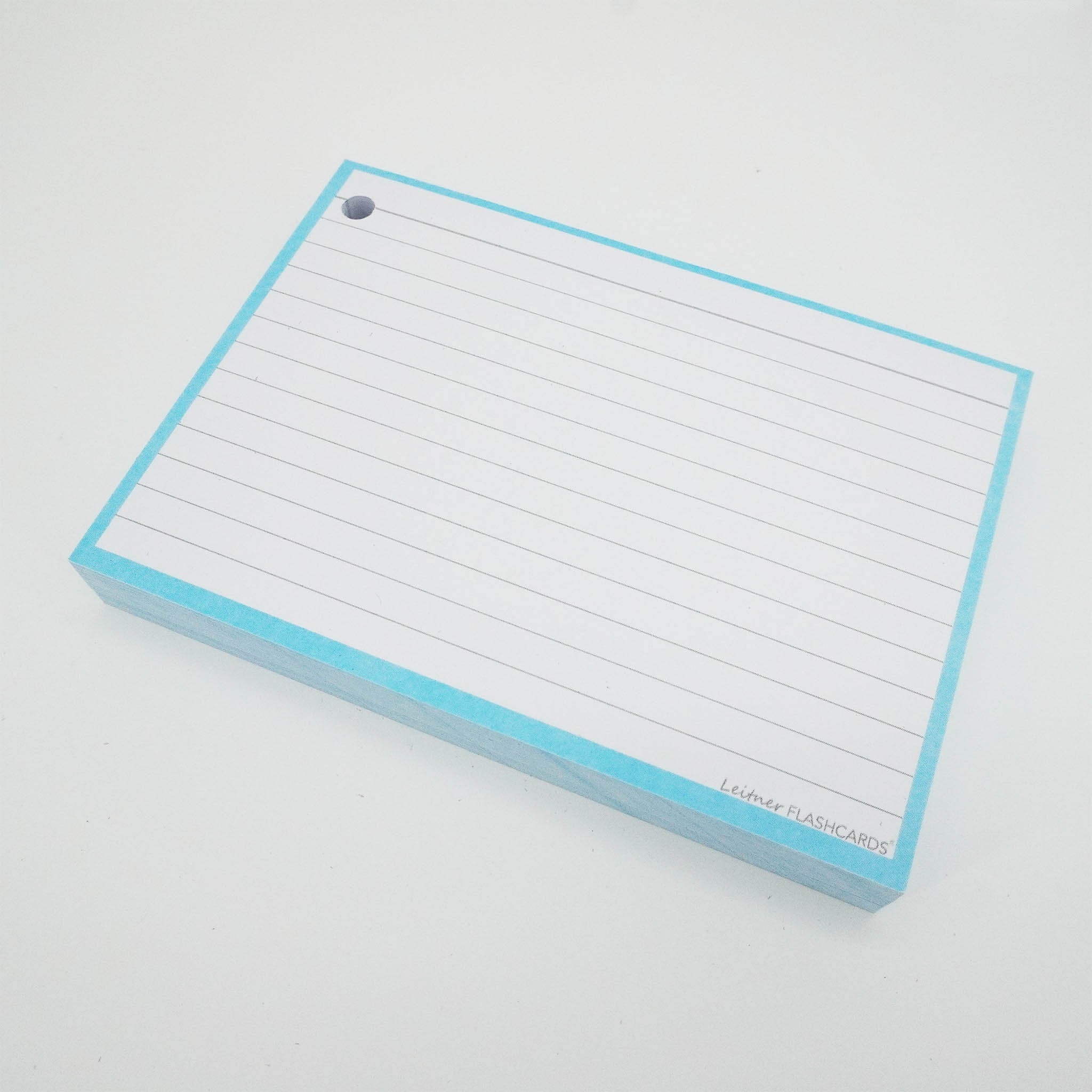 Leitner Flashcards A6 Pastel Lined blue 5