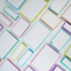 Leitner Flashcards A6 Pastel Lined blue lifestyle