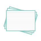 Leitner Flashcards A6 Pastel Lined green