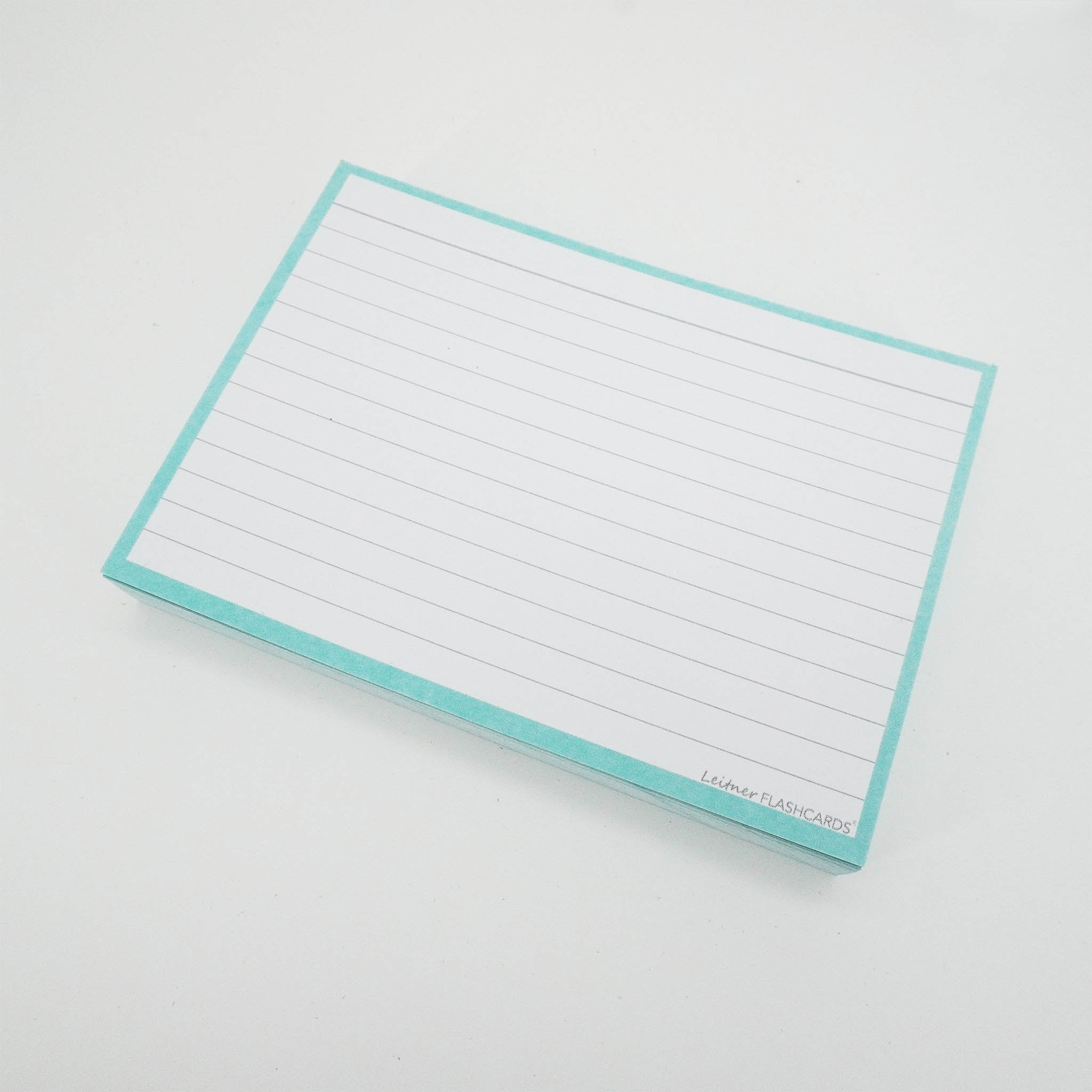 Leitner Flashcards A6 Pastel Lined green 3