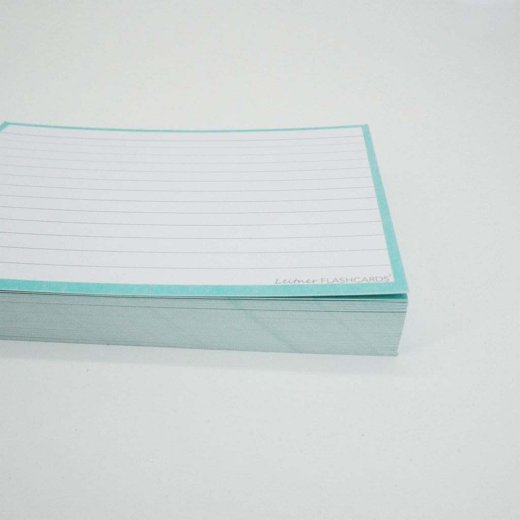 Leitner Flashcards A6 Pastel Lined green 4