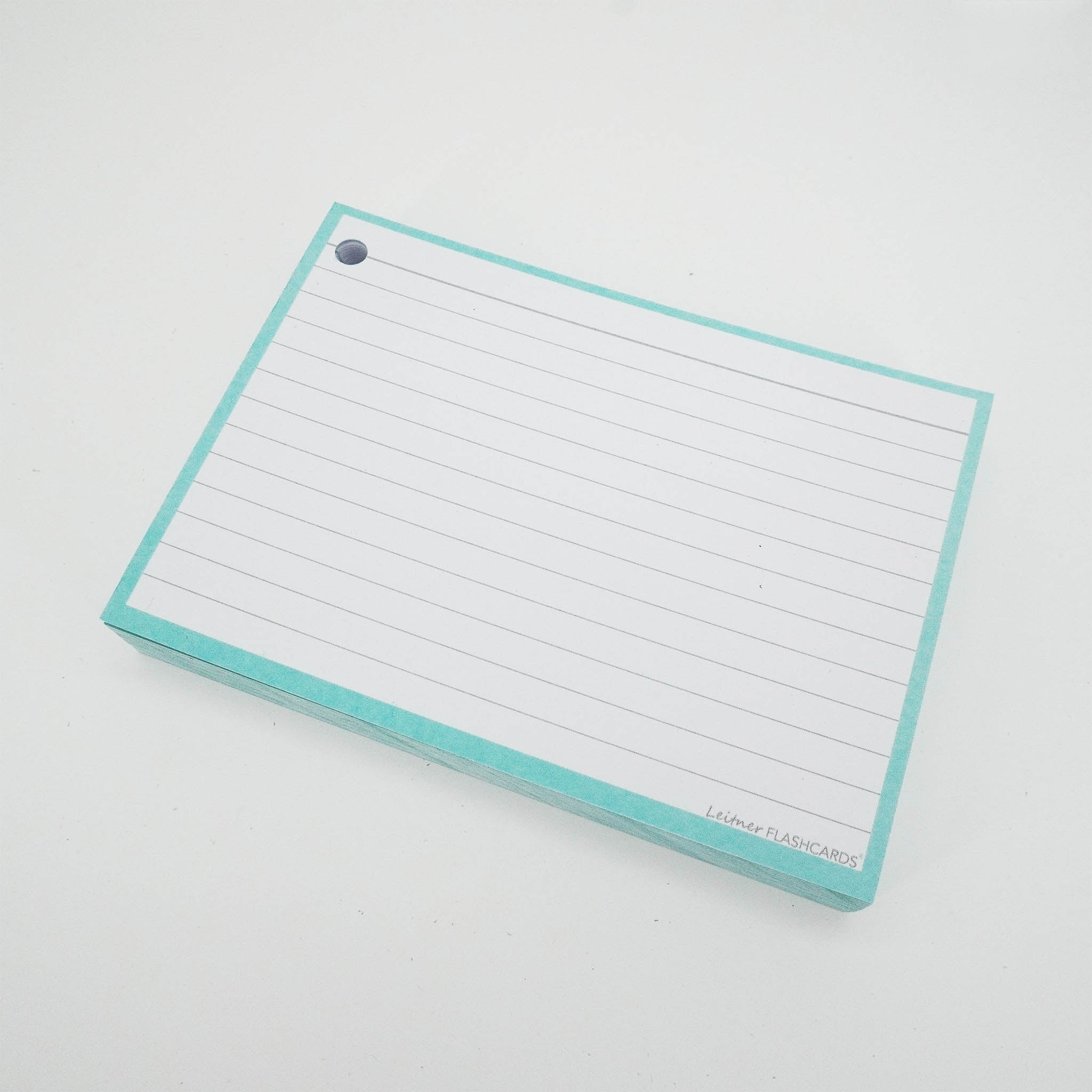 Leitner Flashcards A6 Pastel Lined green 5