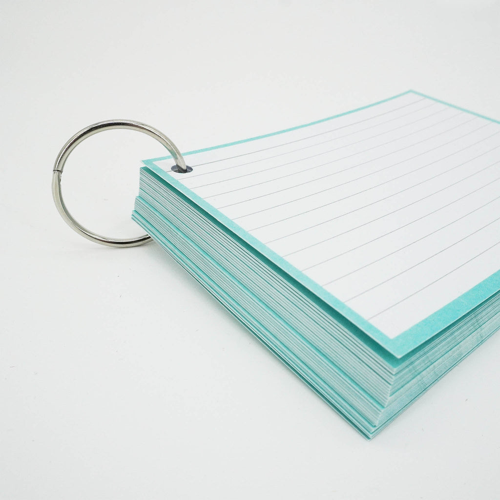 Leitner Flashcards A6 Pastel Lined green 6