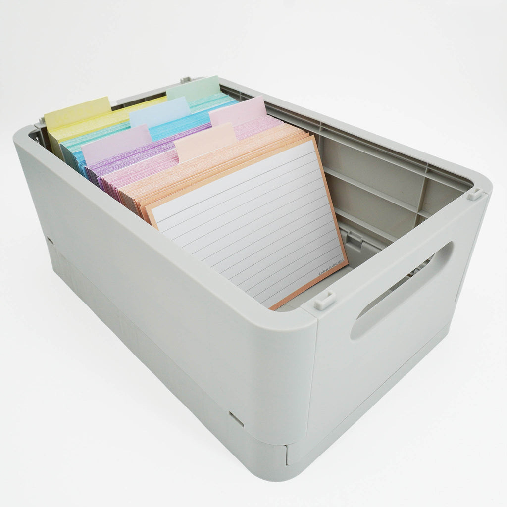 Leitner Flashcards A6 Pastel Lined orange 2