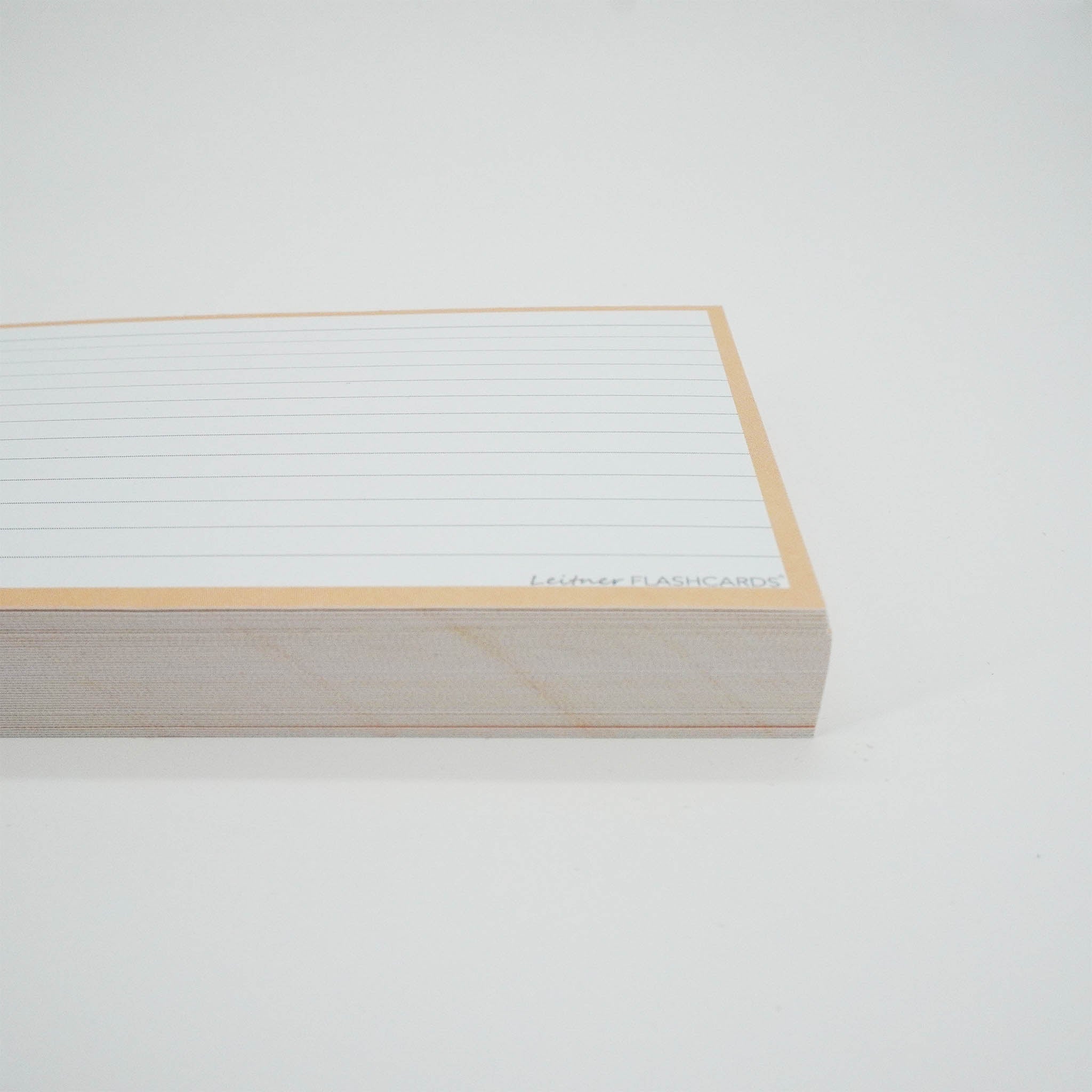Leitner Flashcards A6 Pastel Lined orange 4