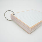 Leitner Flashcards A6 Pastel Lined orange 6