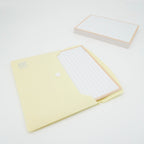 Leitner Flashcards A6 Pastel Lined orange in document holder
