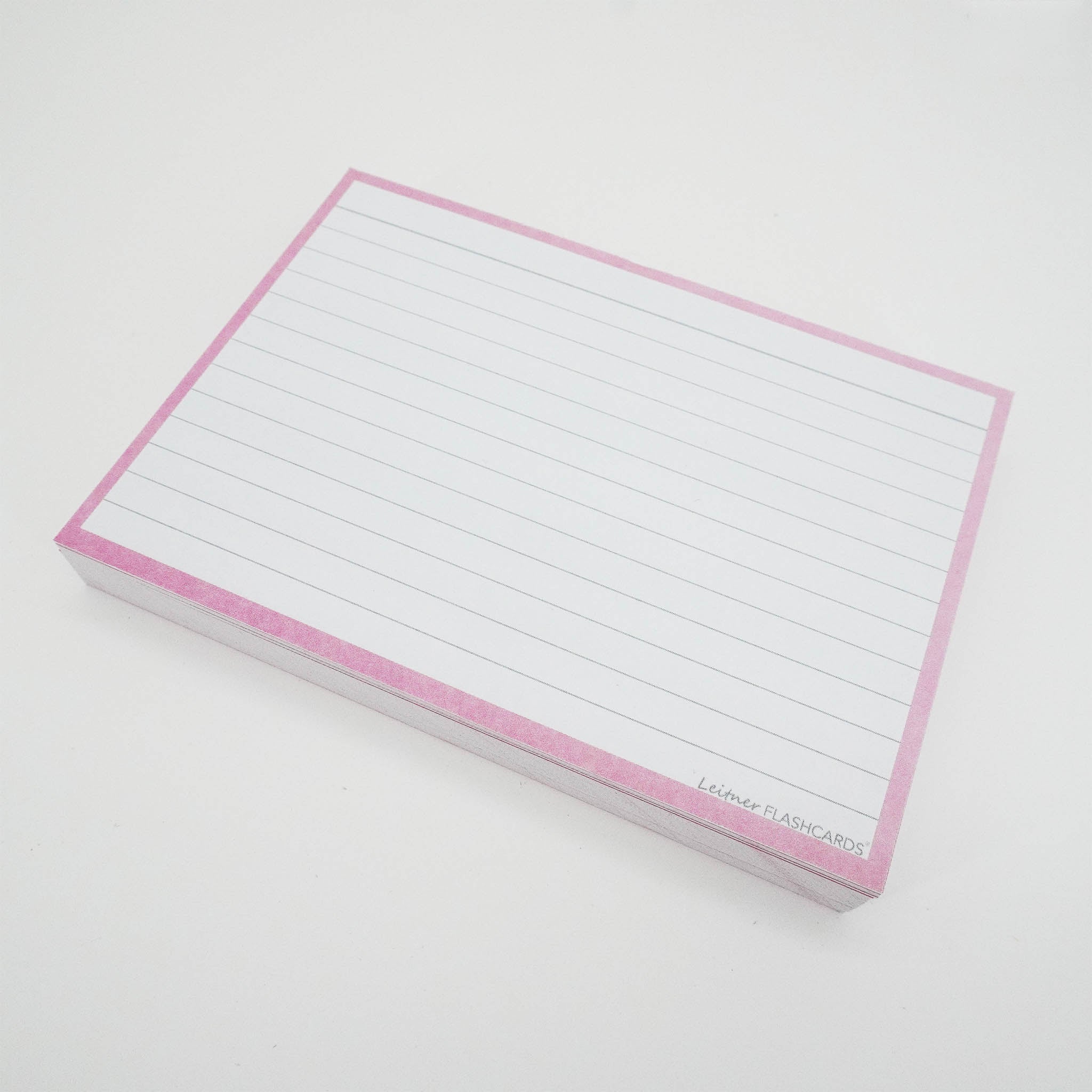 Leitner Flashcards A6 Pastel Lined pink 3