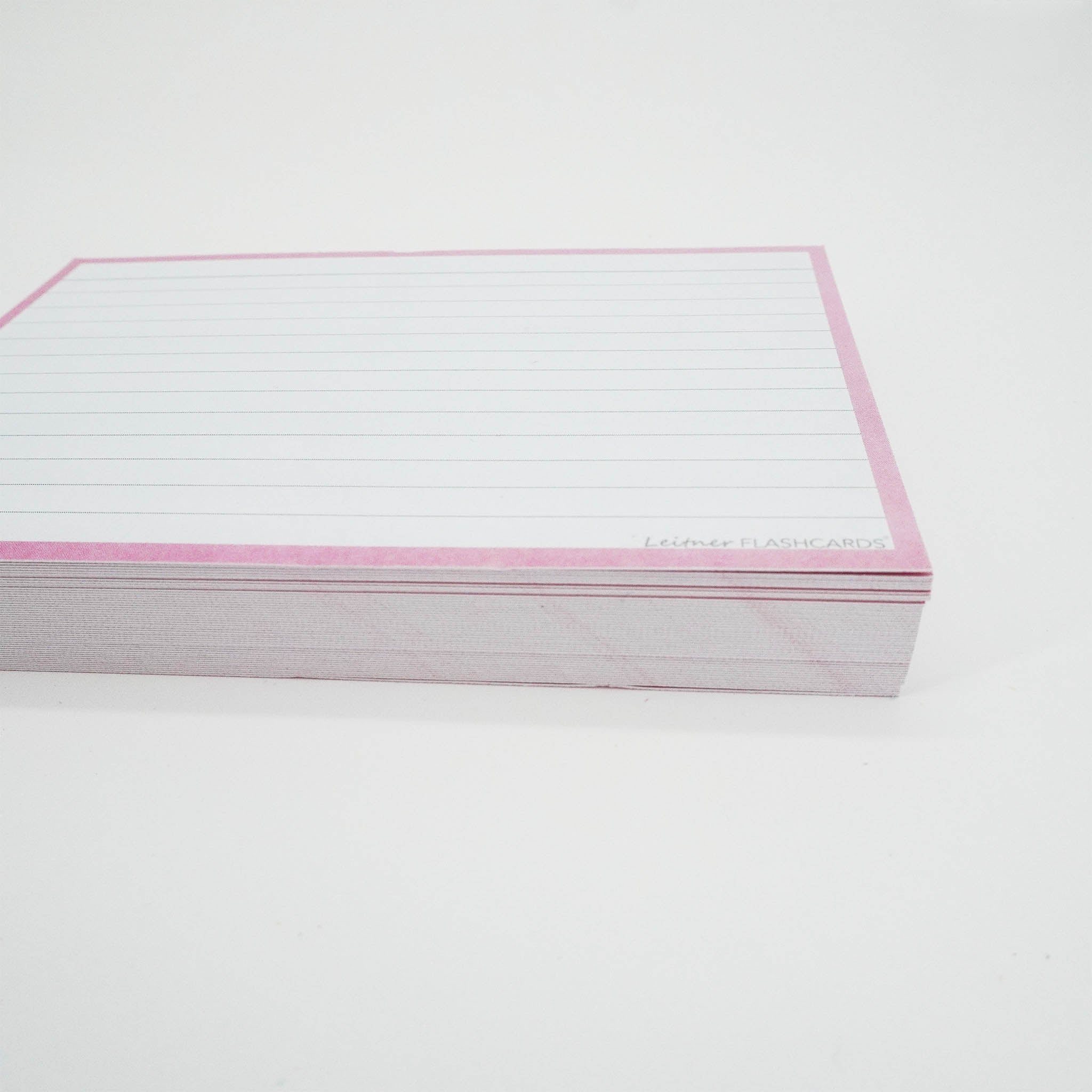 Leitner Flashcards A6 Pastel Lined pink 4