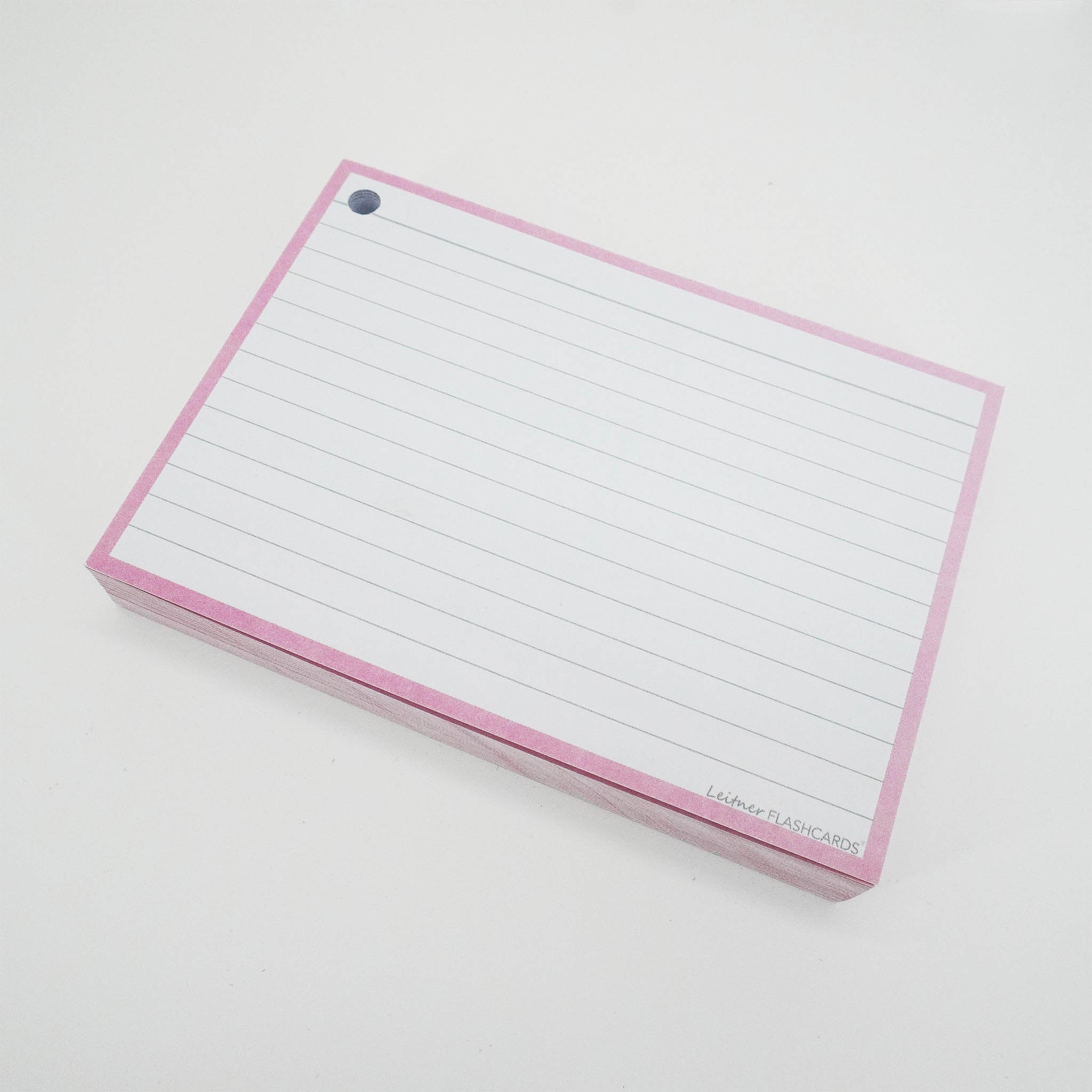 Leitner Flashcards A6 Pastel Lined pink 5