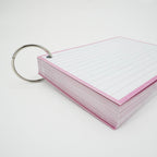 Leitner Flashcards A6 Pastel Lined pink 6