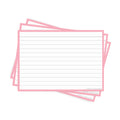 Leitner Flashcards A6 Pastel Lined pink
