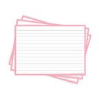 Leitner Flashcards A6 Pastel Lined pink