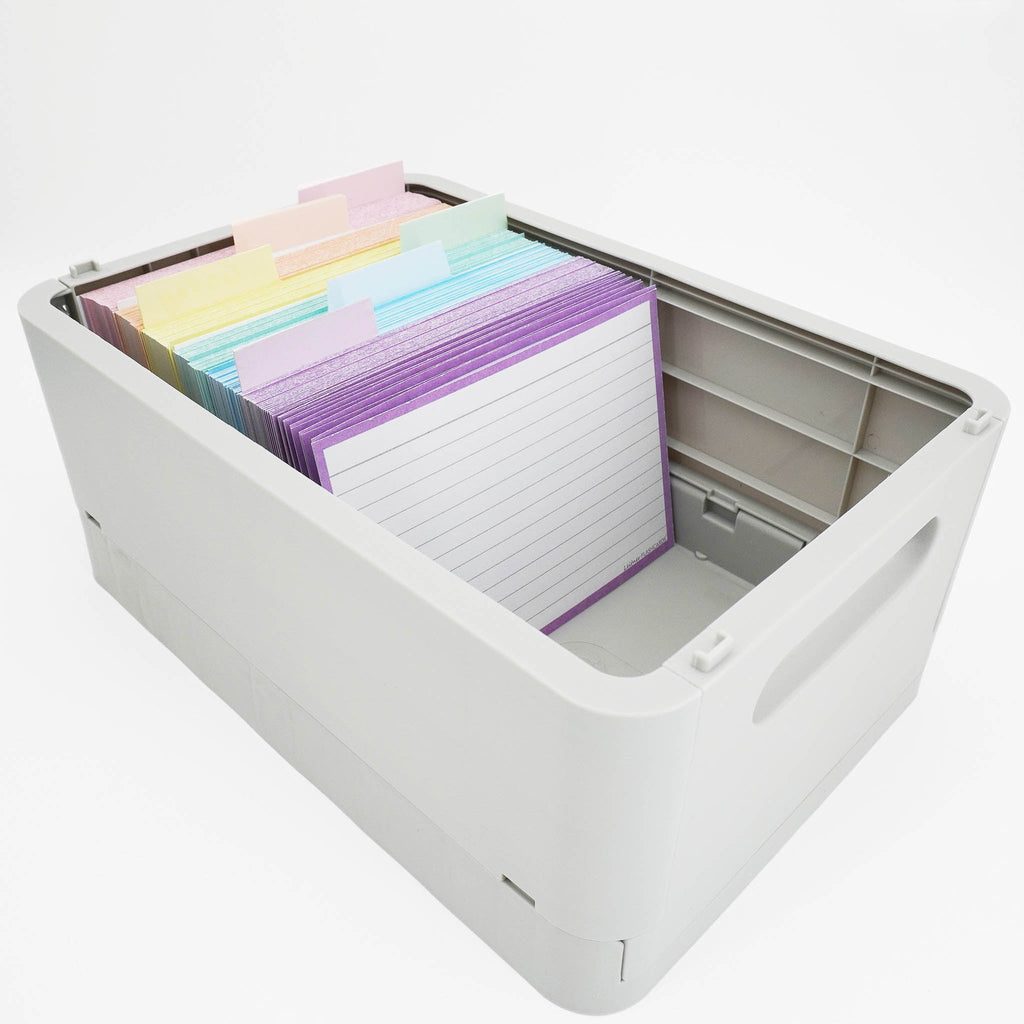 Leitner Flashcards A6 Pastel Lined purple 3