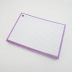 Leitner Flashcards A6 Pastel Lined purple 6