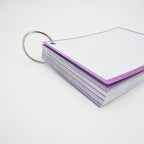 Leitner Flashcards A6 Pastel Lined purple 7