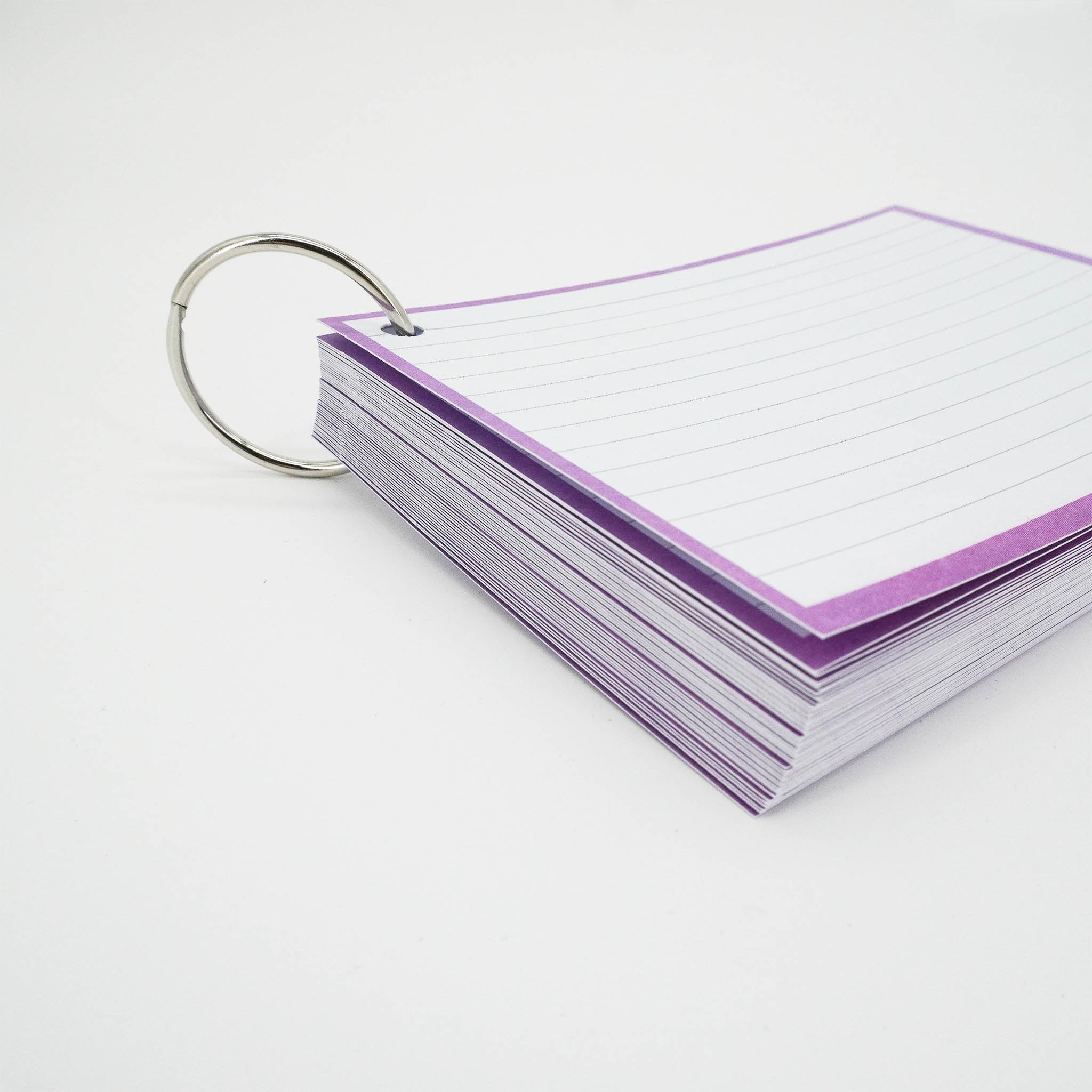 Leitner Flashcards A6 Pastel Lined purple 7