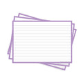 Leitner Flashcards A6 Pastel Lined purple