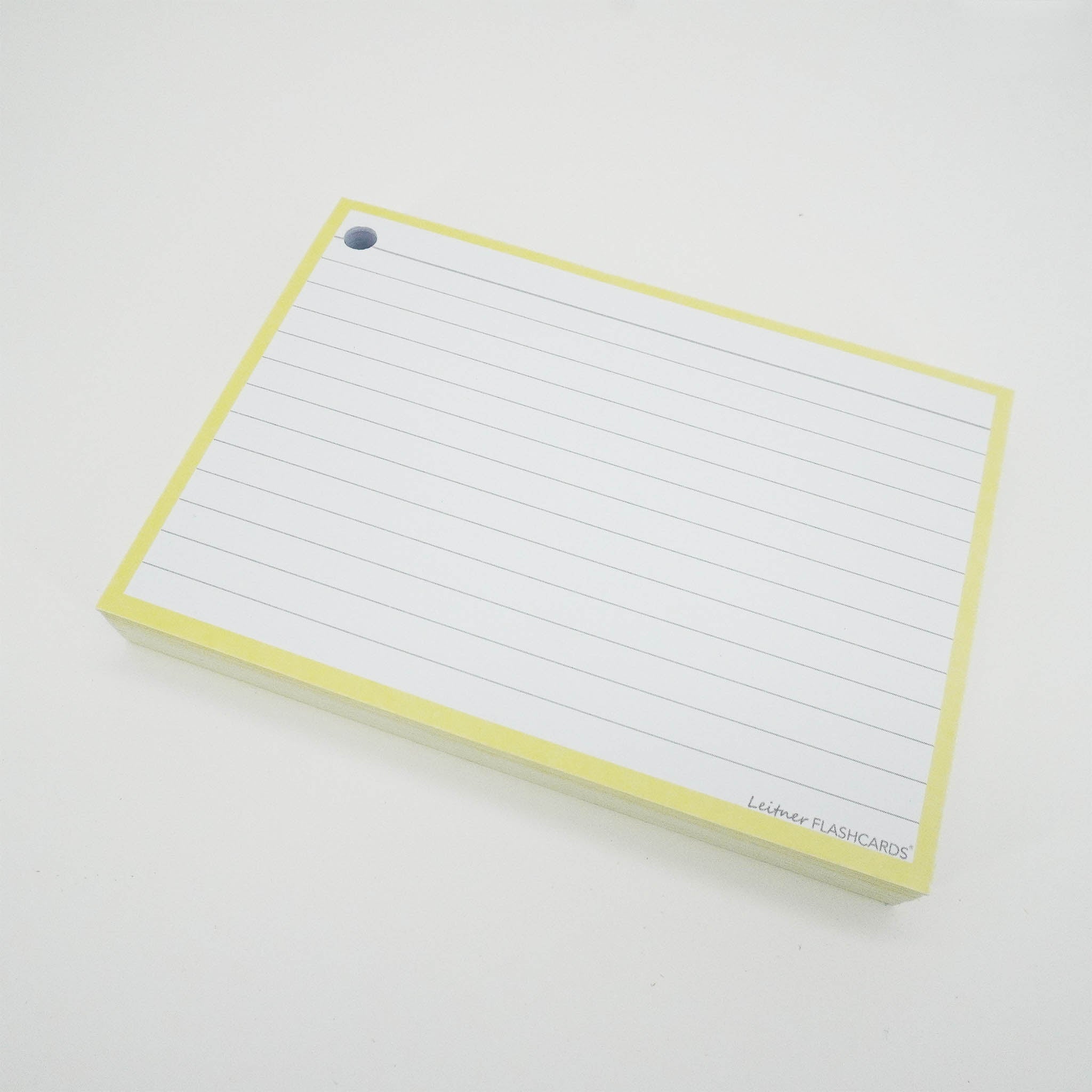 Leitner Flashcards A6 Pastel Lined yellow 5