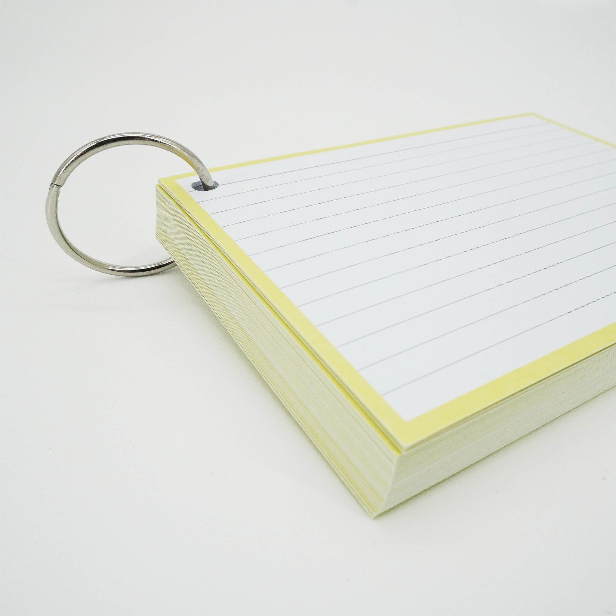 Leitner Flashcards A6 Pastel Lined yellow 6