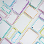 Leitner Flashcards A6 Pastel Lined yellow lifestyle